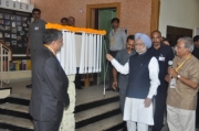 Visit to NCAER of Prime Minister Dr Manmohan Singh to lay the foundation stone for the new NCAER Centre and inaugurate The Promise of NCAER exhibit