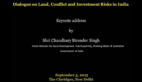 Dialogue on Land, Conflict and Investment Risks in India