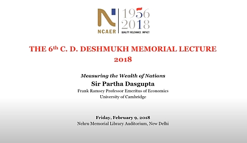 The 6th C D Deshmukh Memorial Lecture 2018
