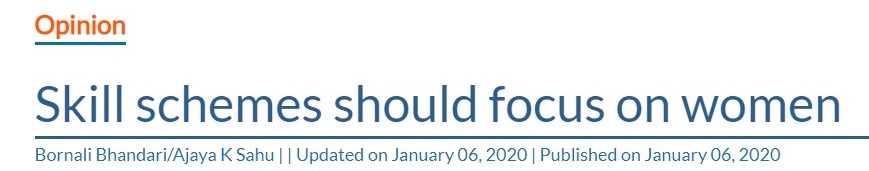 Skill schemes should focus on women