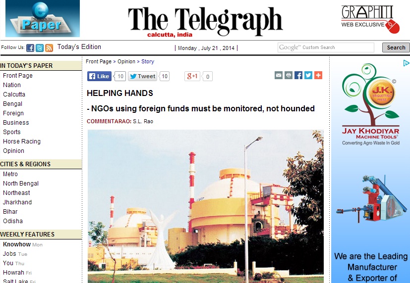 HELPING HANDS  – NGOs using foreign funds must be monitored, not hounded