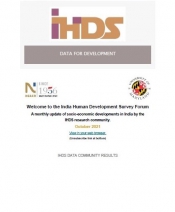 India Human Development Survey Forum, October 2021