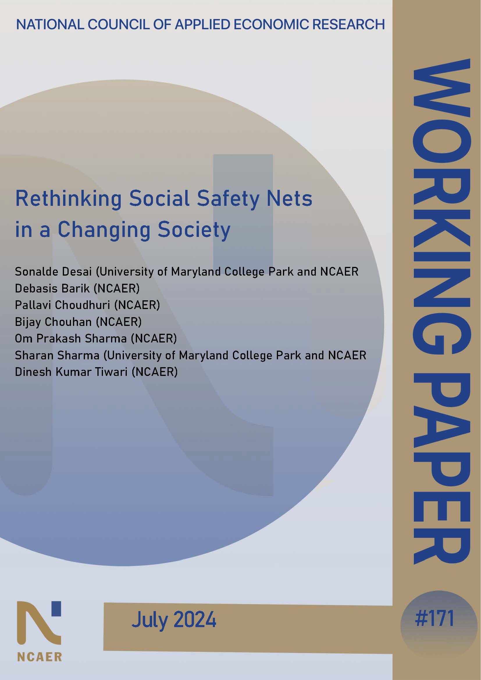 Rethinking Social Safety Nets  in a Changing Society