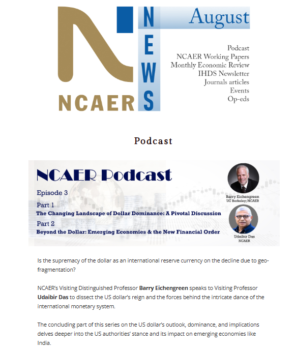NCAER News: August 2024