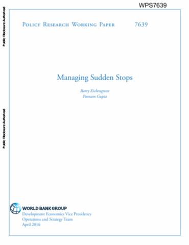 Managing Sudden Stops of Capital Flows