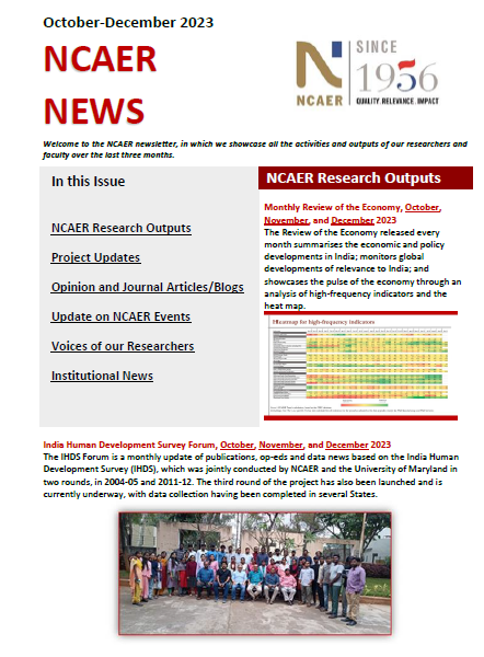 NCAER News October-December 2023
