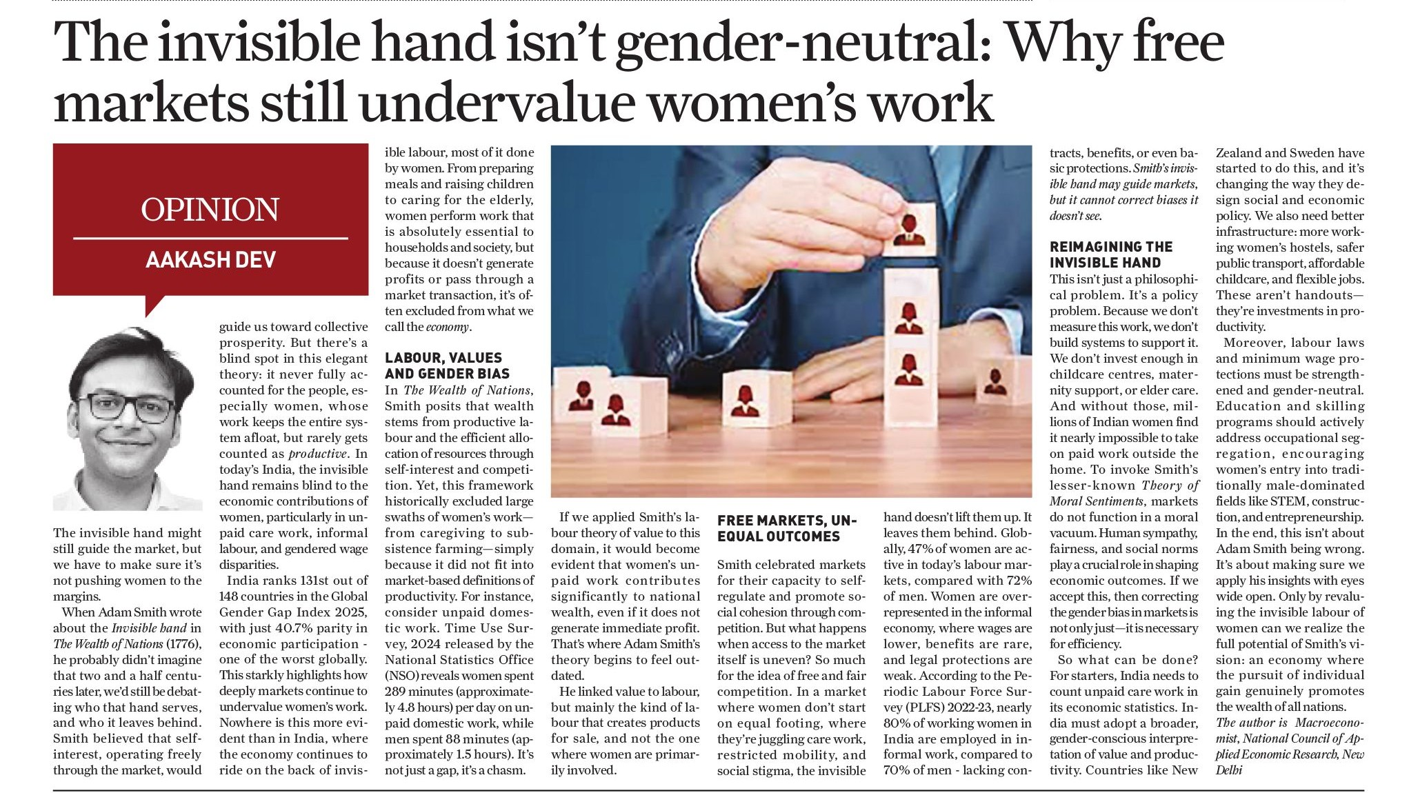<span style="position: absolute; rect(1px, 1px, 1px, 1px); overflow: hidden; height: 1px; width: 1px;">The invisible hand isn’t gender-neutral: why free markets still undervalue women’s work</span>