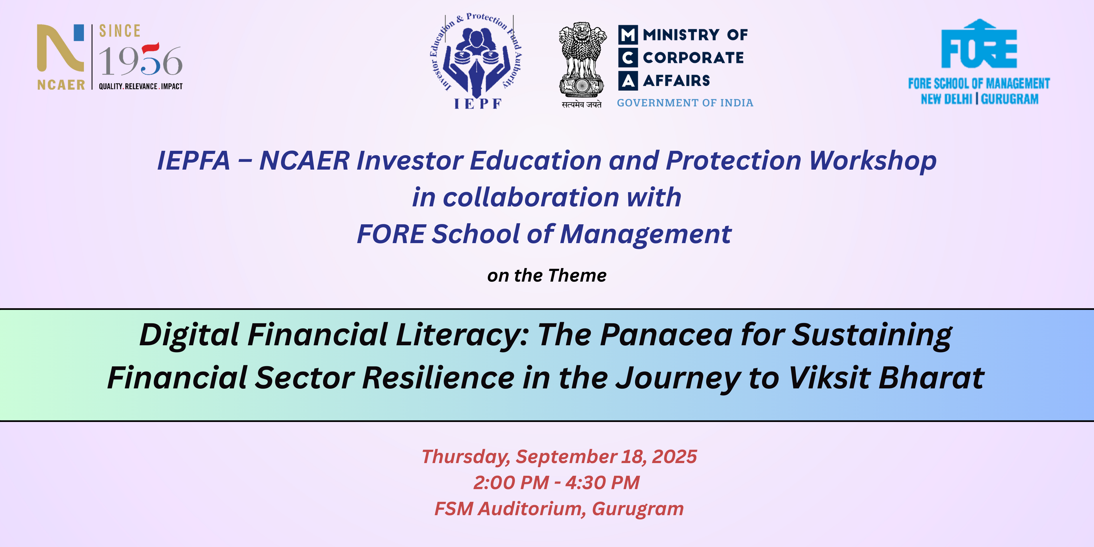 Digital Financial Literacy: The Panacea for Sustaining Financial Sector Resilience in the Journey to Viksit Bharat