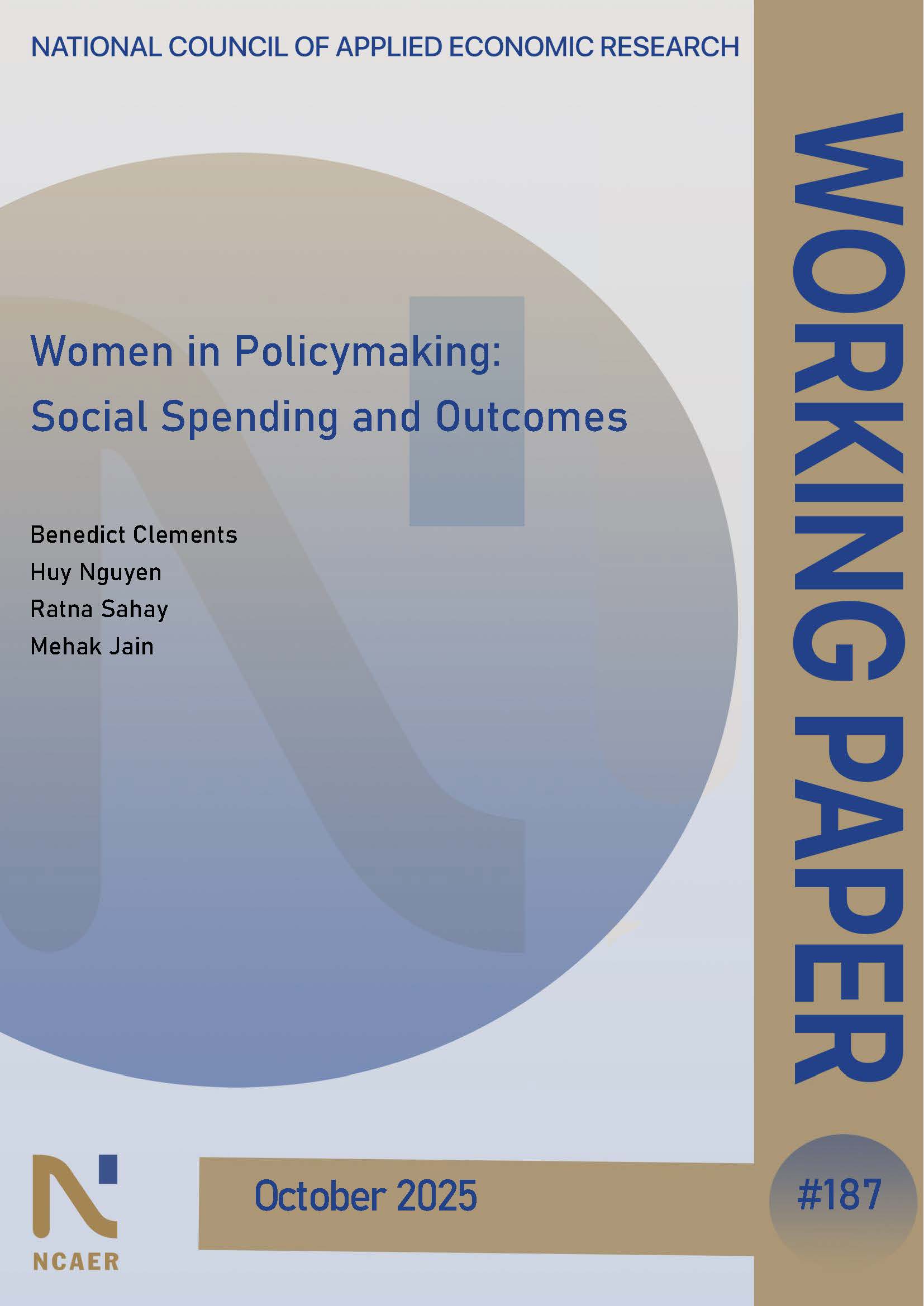 Women in Policymaking: Social Spending and Outcomes