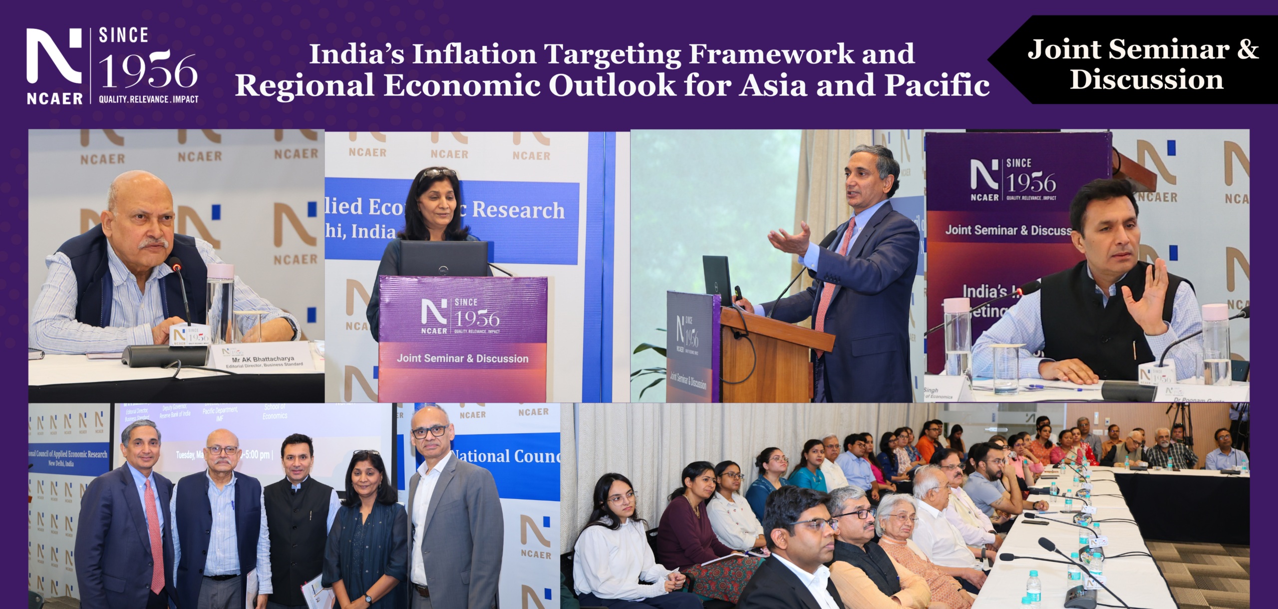 Joint Seminar and Discussion on ‘India’s Inflation Targeting Framework’ and ‘Regional Economic Outlook for Asia and Pacific’