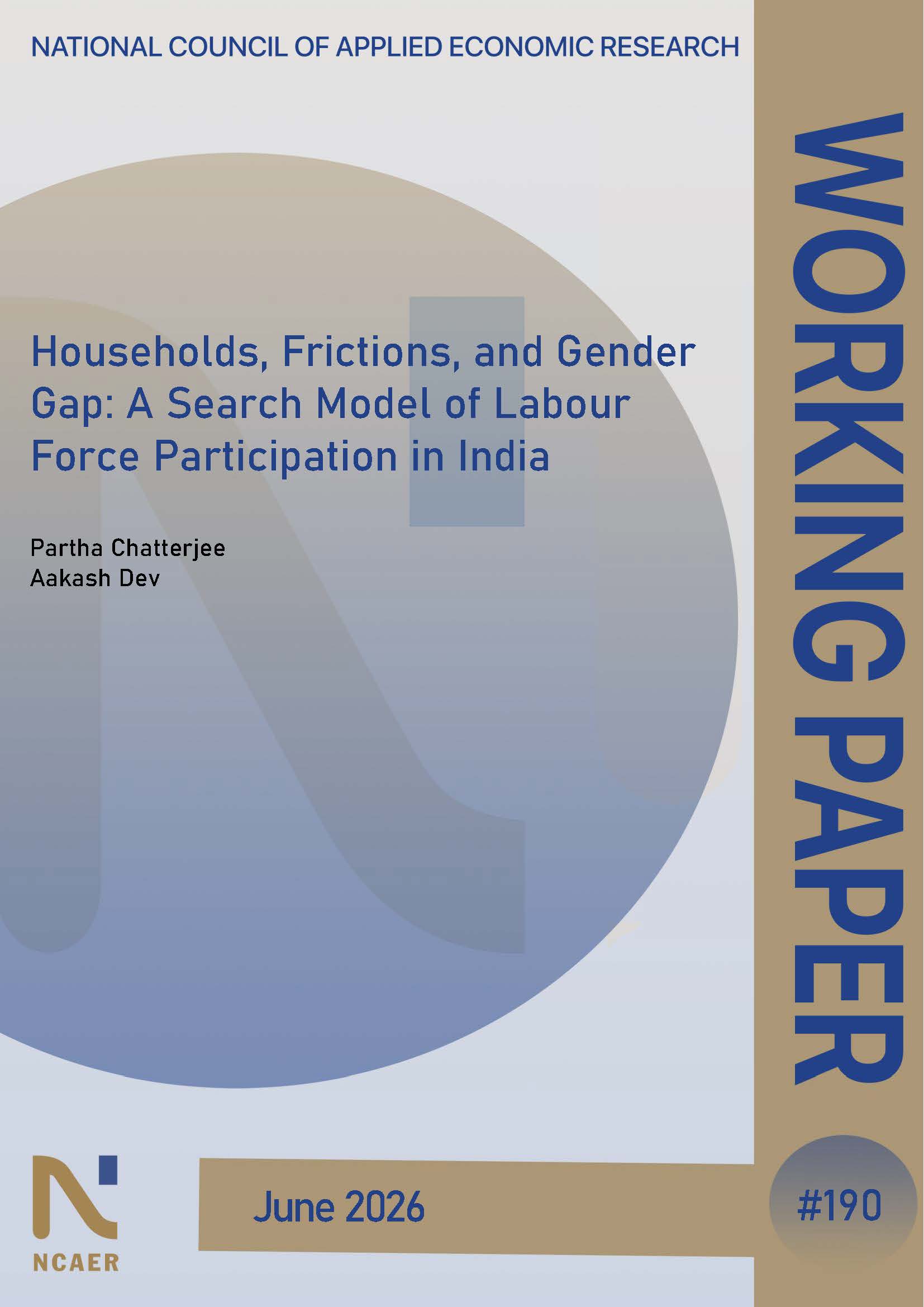 Households, Frictions, and Gender Gap: A Search Model of Labour Force Participation in India