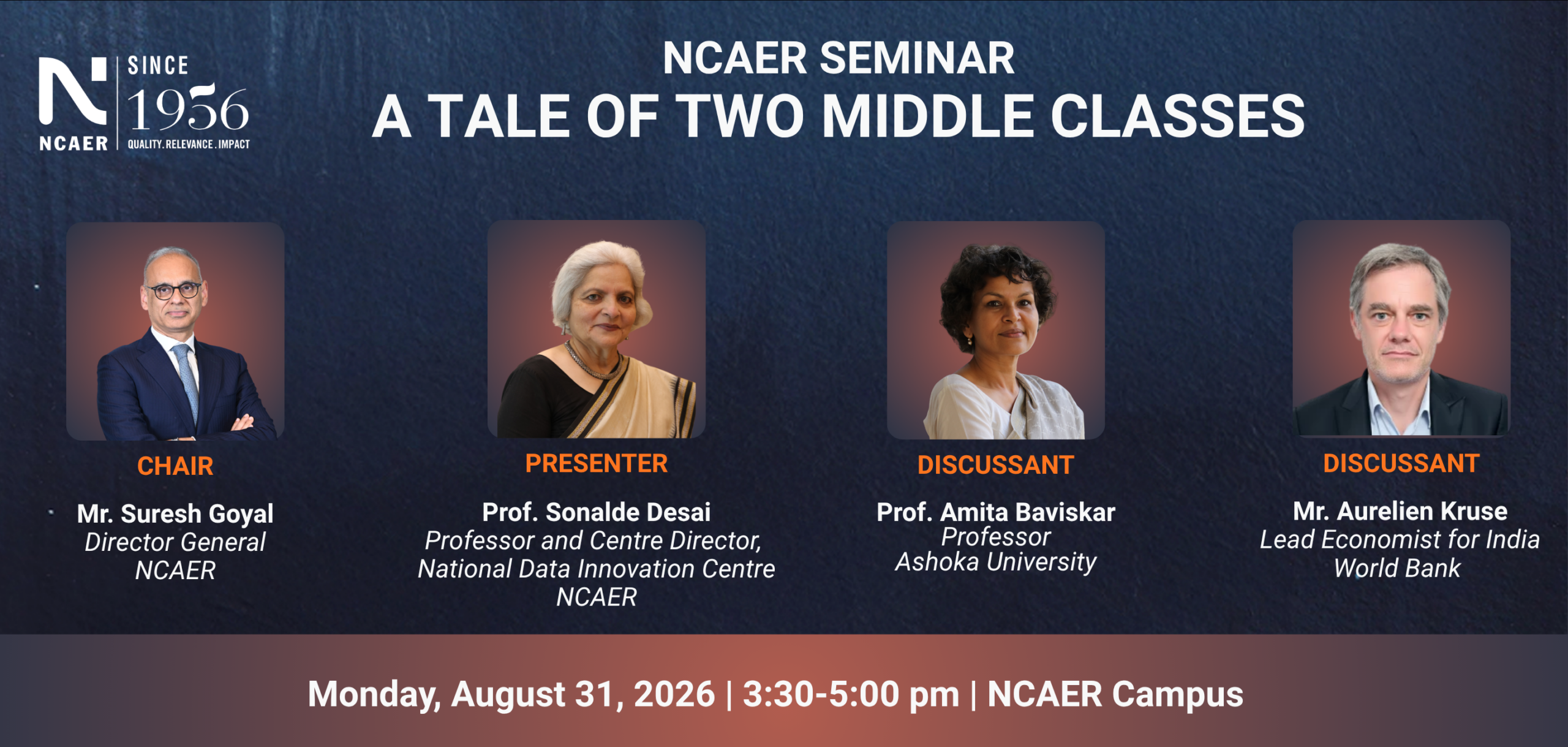 NCAER Seminar: A Tale of Two Middle Classes