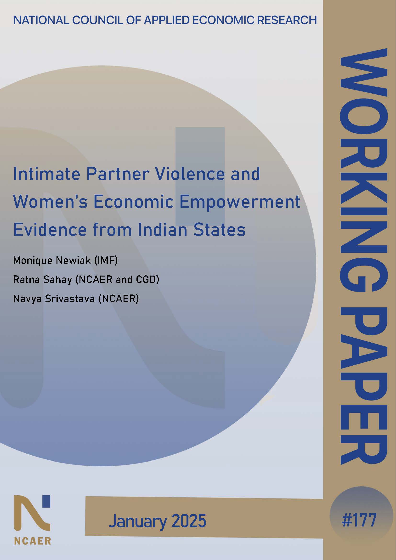 Intimate Partner Violence and Women’s Economic Empowerment Evidence from Indian States